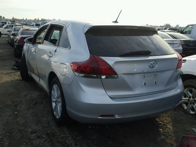 4T3ZA3BB0DU074234 - 2013 TOYOTA VENZA LE SILVER photo 3