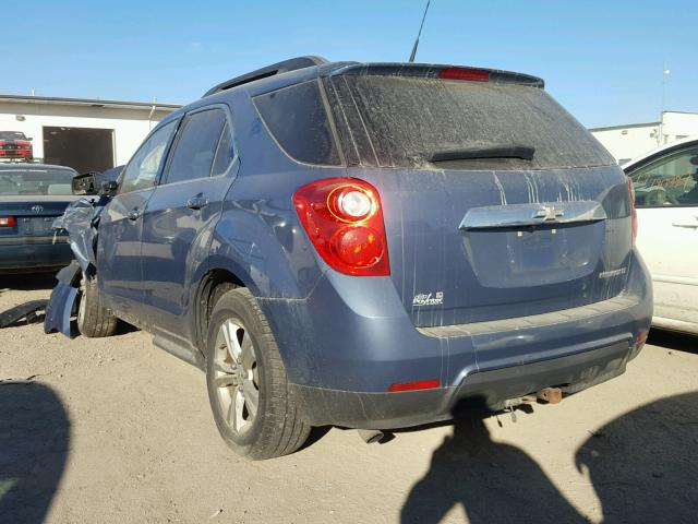 2CNALDEC6B6229455 - 2011 CHEVROLET EQUINOX LT BLUE photo 3