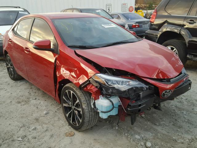 2T1BURHEXHC830584 - 2017 TOYOTA COROLLA L RED photo 1