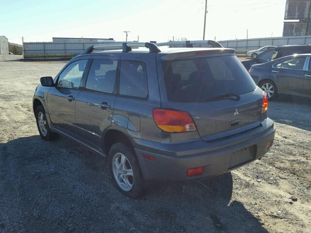 JA4LZ31F14U062667 - 2004 MITSUBISHI OUTLANDER BLUE photo 3