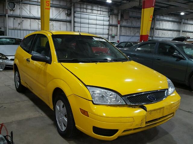 1FAFP31N07W134487 - 2007 FORD FOCUS ZX3 YELLOW photo 1