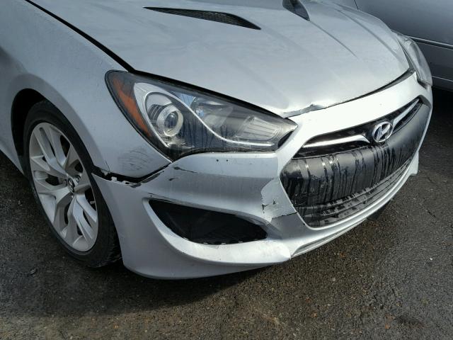 KMHHT6KD7DU084311 - 2013 HYUNDAI GENESIS CO SILVER photo 9