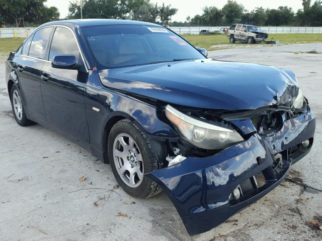 WBANA53584B174512 - 2004 BMW 525 I BLUE photo 1