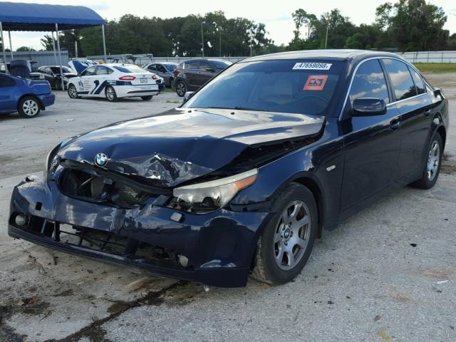 WBANA53584B174512 - 2004 BMW 525 I BLUE photo 2