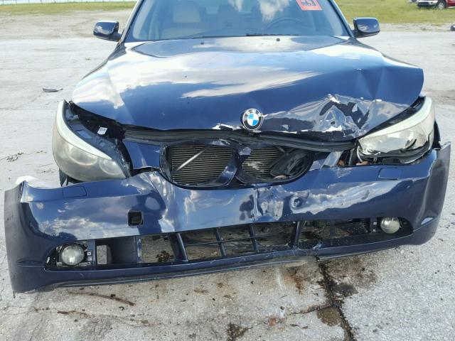 WBANA53584B174512 - 2004 BMW 525 I BLUE photo 9