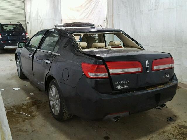 3LNHL2GC2AR750535 - 2010 LINCOLN MKZ შავი ფოტო 3