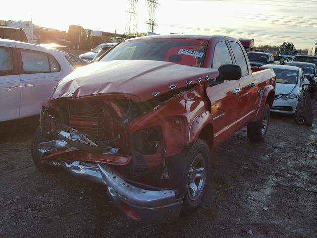 1D7HA18K06J151862 - 2006 DODGE RAM 1500 S RED photo 2