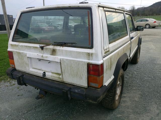 1J4FJ27LXKL601849 - 1989 JEEP CHEROKEE WHITE photo 4