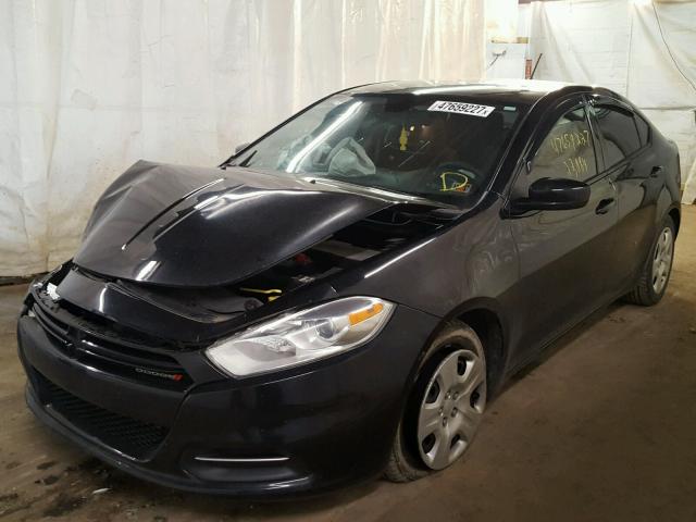 1C3CDFAA3GD503928 - 2016 DODGE DART SE BLACK photo 2