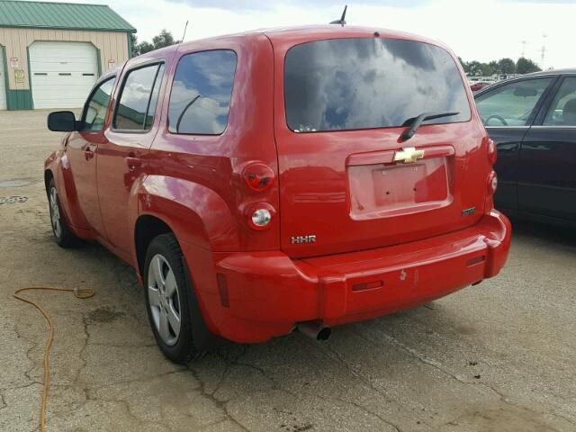 3GNBAADB0AS612773 - 2010 CHEVROLET HHR LS Rojo foto 3