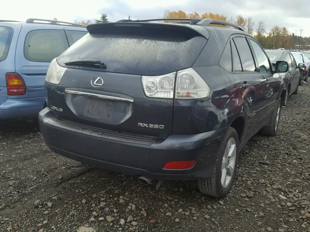 2T2HK31U37C045669 - 2007 LEXUS RX 350 BLUE photo 4