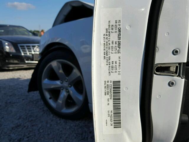 2C3CDXHG4DH729748 - 2013 DODGE CHARGER SX WHITE photo 10