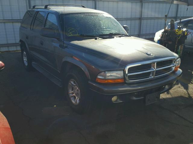 1B4HR48Z32F181515 - 2002 DODGE DURANGO SL GRAY photo 1