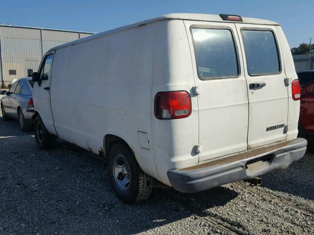 2B7HB21Y0VK579252 - 1997 DODGE RAM VAN B2 WHITE photo 3