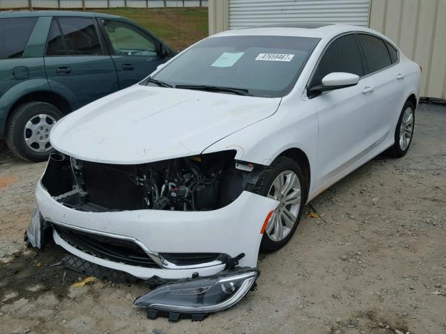 1C3CCCAB1FN625951 - 2015 CHRYSLER 200 LIMITE WHITE photo 2