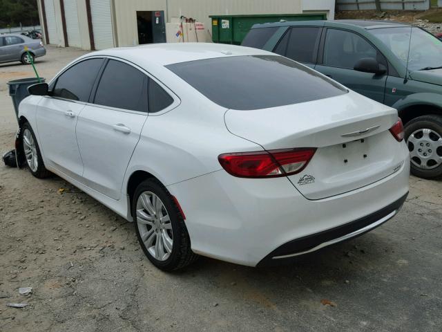 1C3CCCAB1FN625951 - 2015 CHRYSLER 200 LIMITE WHITE photo 3