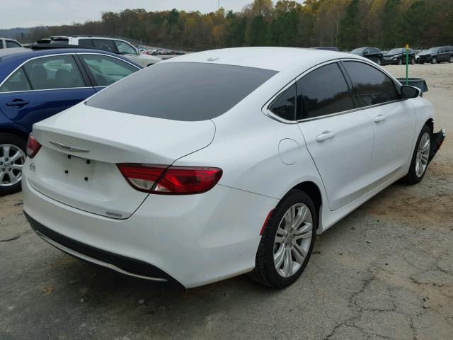 1C3CCCAB1FN625951 - 2015 CHRYSLER 200 LIMITE WHITE photo 4