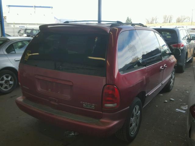 2B4GP45R7XR434941 - 1999 DODGE CARAVAN SE RED photo 4