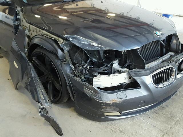 WBANW13528CZ83711 - 2008 BMW 535 I GRAY photo 9