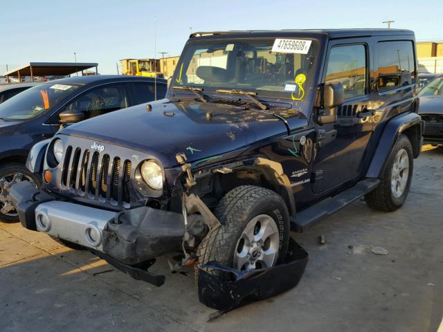 1C4GJWBG1DL560641 - 2013 JEEP WRANGLER S 蓝色 照片 2