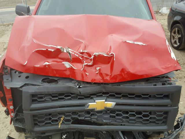 1GCNCPEH9FZ272345 - 2015 CHEVROLET SILVERADO RED photo 7