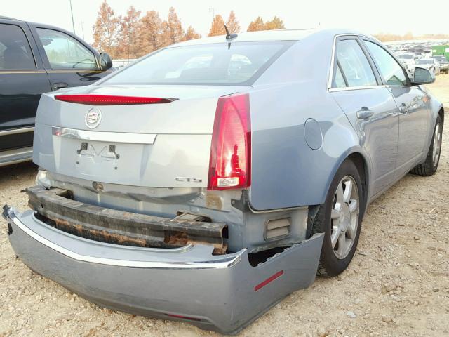 1G6DF577280174165 - 2008 CADILLAC CTS BLUE photo 4