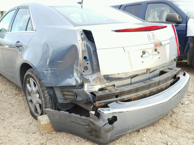 1G6DF577280174165 - 2008 CADILLAC CTS BLUE photo 9