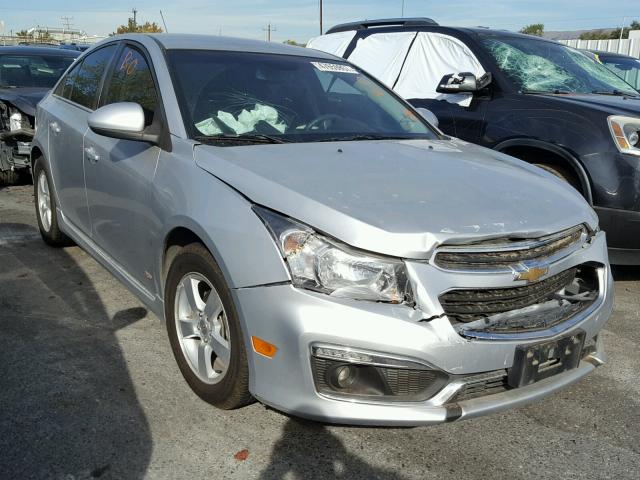 1G1PC5SB9F7106649 - 2015 CHEVROLET CRUZE LT SILVER photo 1