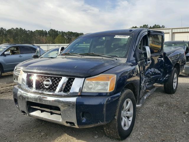 1N6BA07D78N312892 - 2008 NISSAN TITAN XE BLUE photo 2