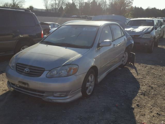 1NXBR32E43Z171254 - 2003 TOYOTA COROLLA CE SILVER photo 2