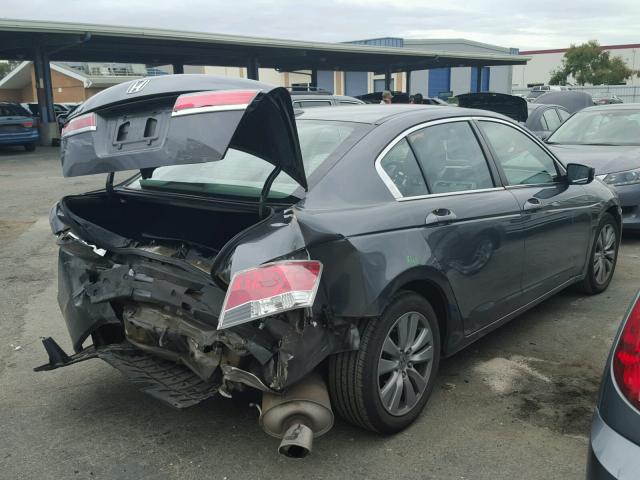 1HGCP2F82CA131187 - 2012 HONDA ACCORD EXL GRAY photo 4