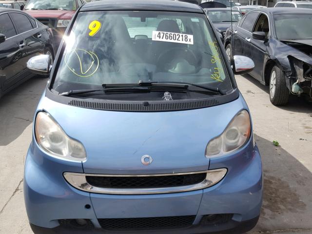 WMEEJ3BA8BK421788 - 2011 SMART FORTWO PUR BLUE photo 9