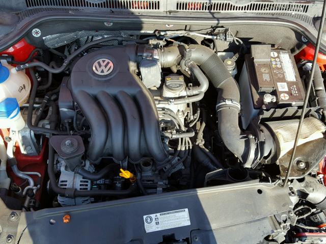 3VW1K7AJ1CM344689 - 2012 VOLKSWAGEN JETTA BASE RED photo 7