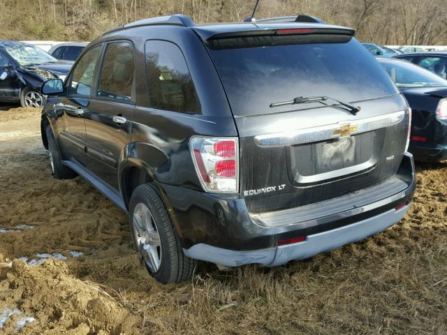 2CNDL63F396253129 - 2009 CHEVROLET EQUINOX LT BLACK photo 3