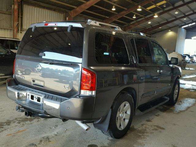 5N1AA08AX6N737972 - 2006 NISSAN ARMADA SE GRAY photo 4