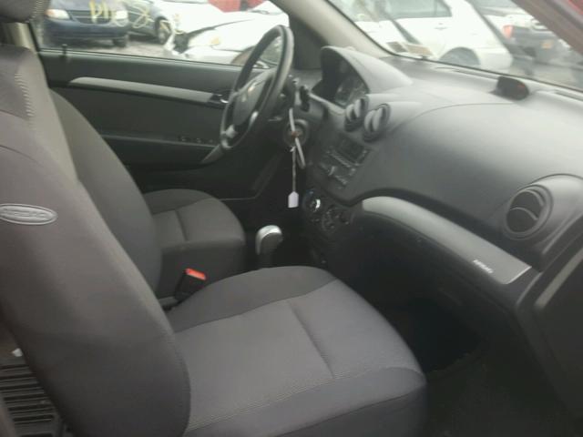 KL1TD5DE3AB130968 - 2010 CHEVROLET AVEO LS RED photo 5