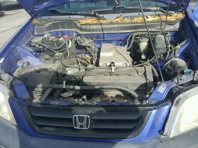 JHLRD18671C025734 - 2001 HONDA CR-V EX BLUE photo 7