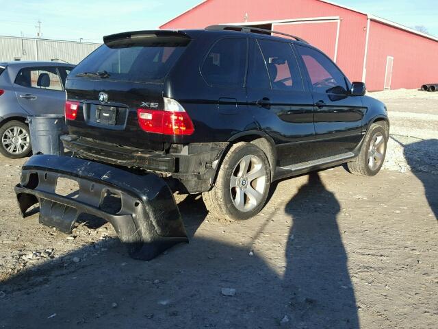 5UXFB53564LV09893 - 2004 BMW X5 4.4I BLACK photo 4