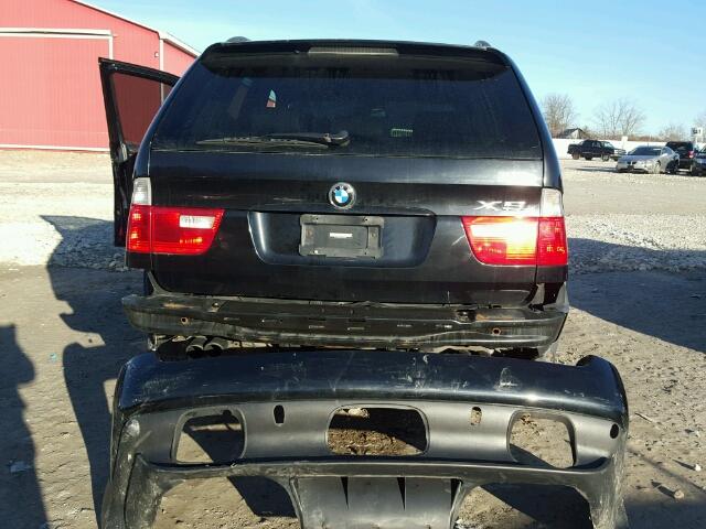 5UXFB53564LV09893 - 2004 BMW X5 4.4I BLACK photo 9