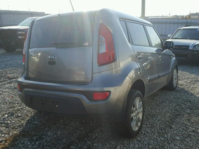 KNDJT2A56D7631396 - 2013 KIA SOUL SILVER photo 4