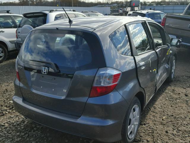 JHMGE8G34CC035933 - 2012 HONDA FIT Темно-сірий фото 4