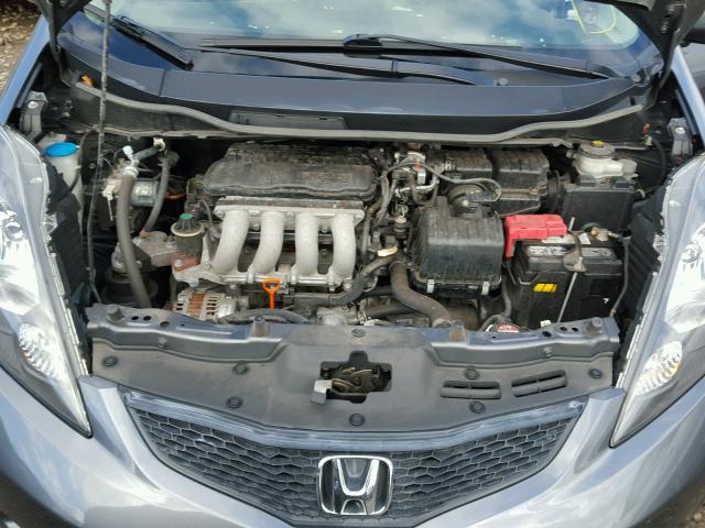 JHMGE8G34CC035933 - 2012 HONDA FIT Темно-сірий фото 7