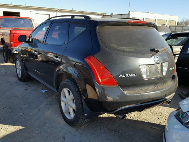 JN8AZ08WX3W233389 - 2003 NISSAN MURANO SL BLACK photo 3