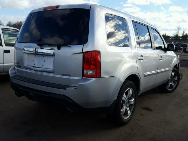 5FNYF4H52CB031460 - 2012 HONDA PILOT EXL SILVER photo 4