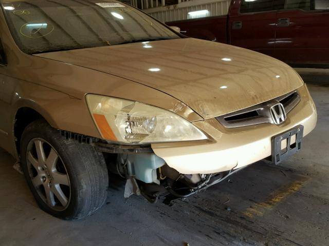 1HGCM66505A045269 - 2005 HONDA ACCORD EX GOLD photo 9