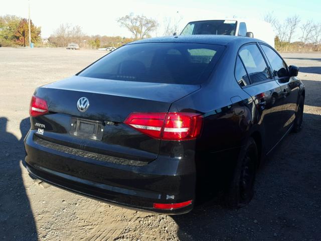 3VW2K7AJ8FM267764 - 2015 VOLKSWAGEN JETTA BASE 黑色 照片 4