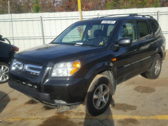 5FNYF18798B033486 - 2008 HONDA PILOT EXL BLACK photo 2