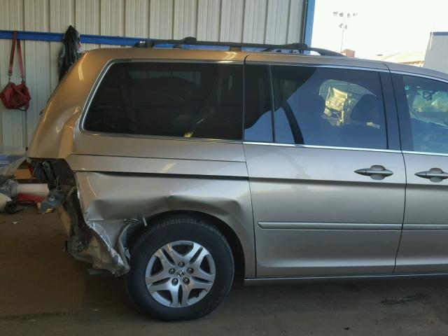 5FNRL38766B418249 - 2006 HONDA ODYSSEY EX TAN photo 9