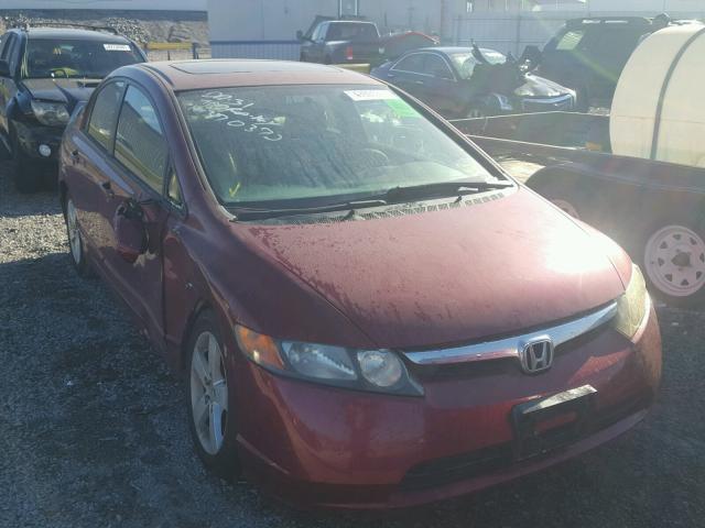 1HGFA16806L040372 - 2006 HONDA CIVIC EX RED photo 1