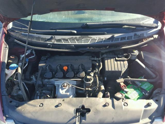1HGFA16806L040372 - 2006 HONDA CIVIC EX RED photo 7